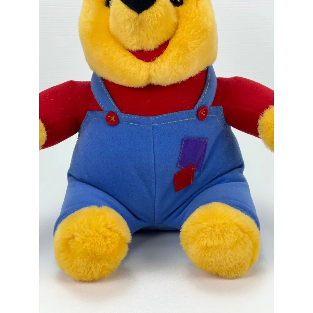 Vintage 1997 Disney Winnie the Pooh Mattel Plush Animated Sound Overalls 90s‎